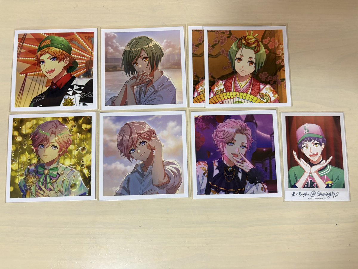 Shininglys's tweet photo. 【交換 譲渡】
A3! ましコレ Vol.11 スクエアフォトコレクション

譲♡咲也 真澄 綴 至 シトロン 千景
　　天馬 幸 椋 一成
　　万里 十座 臣 太一 丞 東 ガイ

求♡九門 箔 開花前後
　　誉 箔 開花前 公演 
　　丞 開花後
　　密 開花前 各1枚

箔1:通常2
郵送交換、九門のみは2枚〜 https://t.co/DcdFjqtpTZ