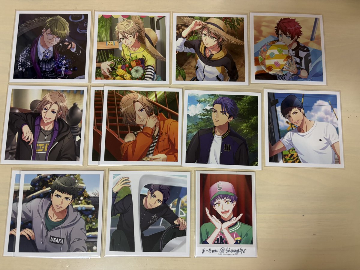Shininglys's tweet photo. 【交換 譲渡】
A3! ましコレ Vol.11 スクエアフォトコレクション

譲♡咲也 真澄 綴 至 シトロン 千景
　　天馬 幸 椋 一成
　　万里 十座 臣 太一 丞 東 ガイ

求♡九門 箔 開花前後
　　誉 箔 開花前 公演 
　　丞 開花後
　　密 開花前 各1枚

箔1:通常2
郵送交換、九門のみは2枚〜 https://t.co/DcdFjqtpTZ
