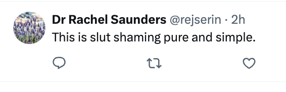jan_murray's tweet photo. I wrote about a former Girl Guiding leader who identifies as a trans woman. Who apparently didn't realise it wasn't appropriate to post highly sexualised content online as a volunteer working with children. 

Dr Rachel Saunders is also a man who believes he is a woman. Here's his take on this.