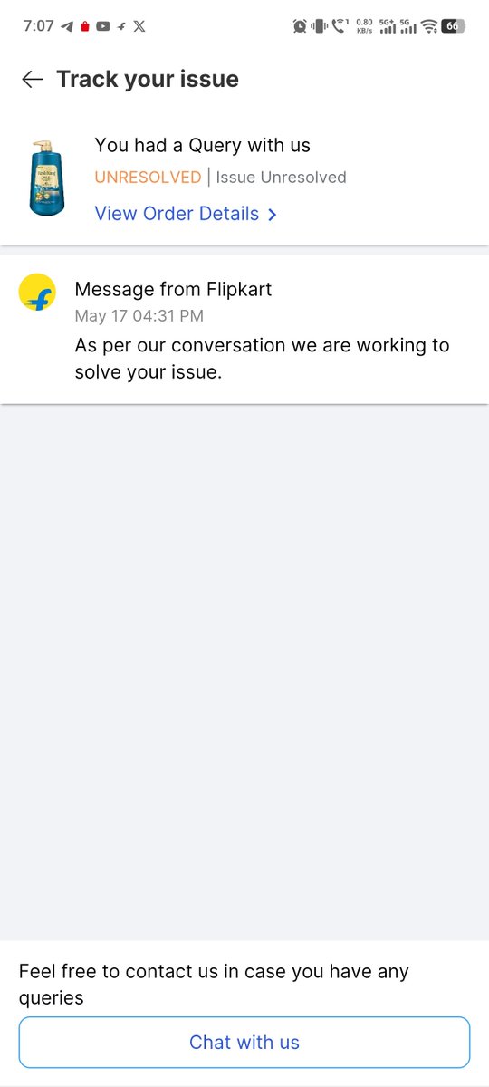 nitishkr8092's tweet photo. @flipkartsupport 
New trend of Flipkart, unresolved issue will be remaining same for lifetime, they don't want to support you after doing shopping from their platform.
Beware if you get any issue with your products buying from Flipkart. No Return, No Refund, No Resolution. https://t.co/atxDSBGqz1