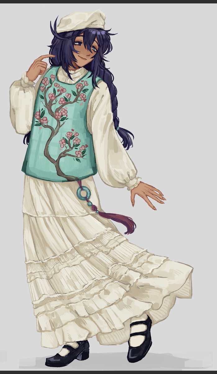 Phantasragon's tweet photo. Another clothing render practice featuring hong lu~ https://t.co/FfLRf3DnZ2
