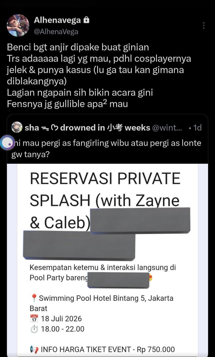 limcosfit's tweet photo. Seru banget hidupku wkwkwk
Iya iya cosplayer nya jelek

Gong nya dia nge follow aku wkwkwk
Track apa gak ya orang nya? Penasaran secakep apa 😜 https://t.co/nOzdHqydnJ