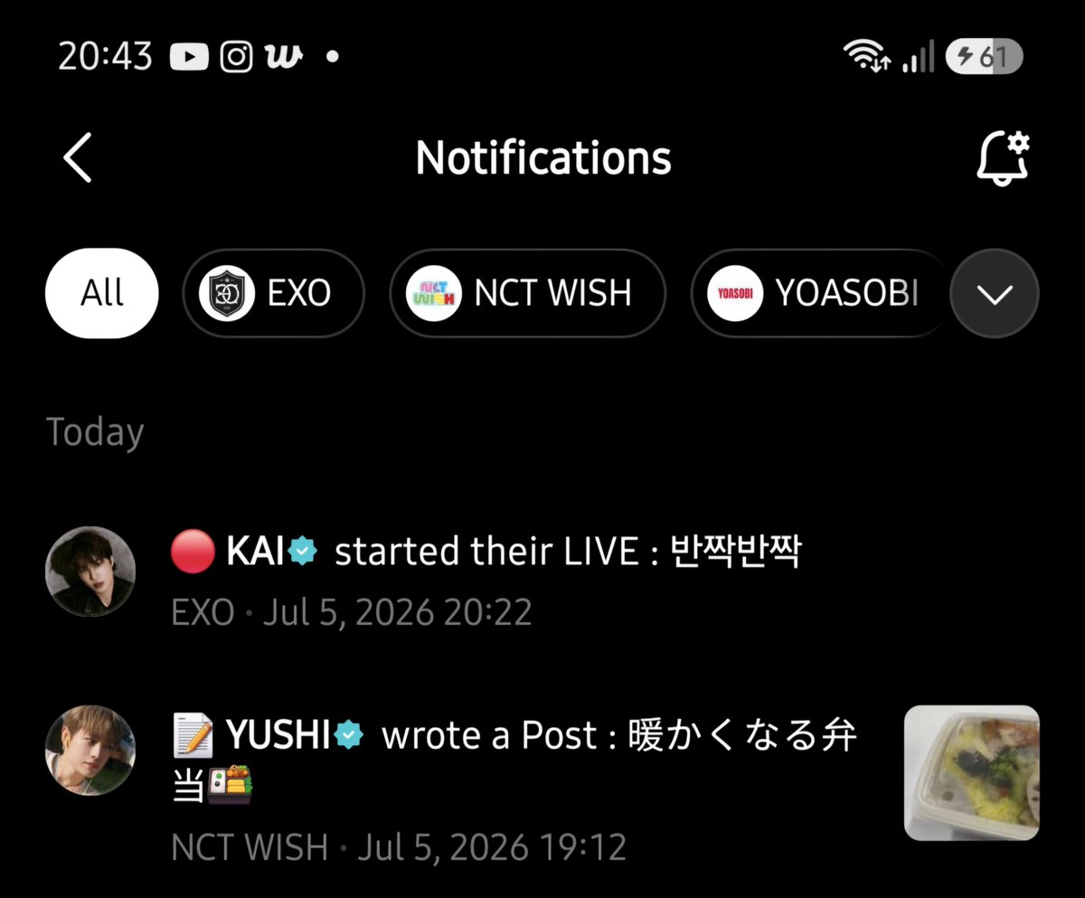 4Emeraldning's tweet photo. Ketika 2 notif ini muncul 🤭
Yushi dan Kai https://t.co/l8irUGucZP