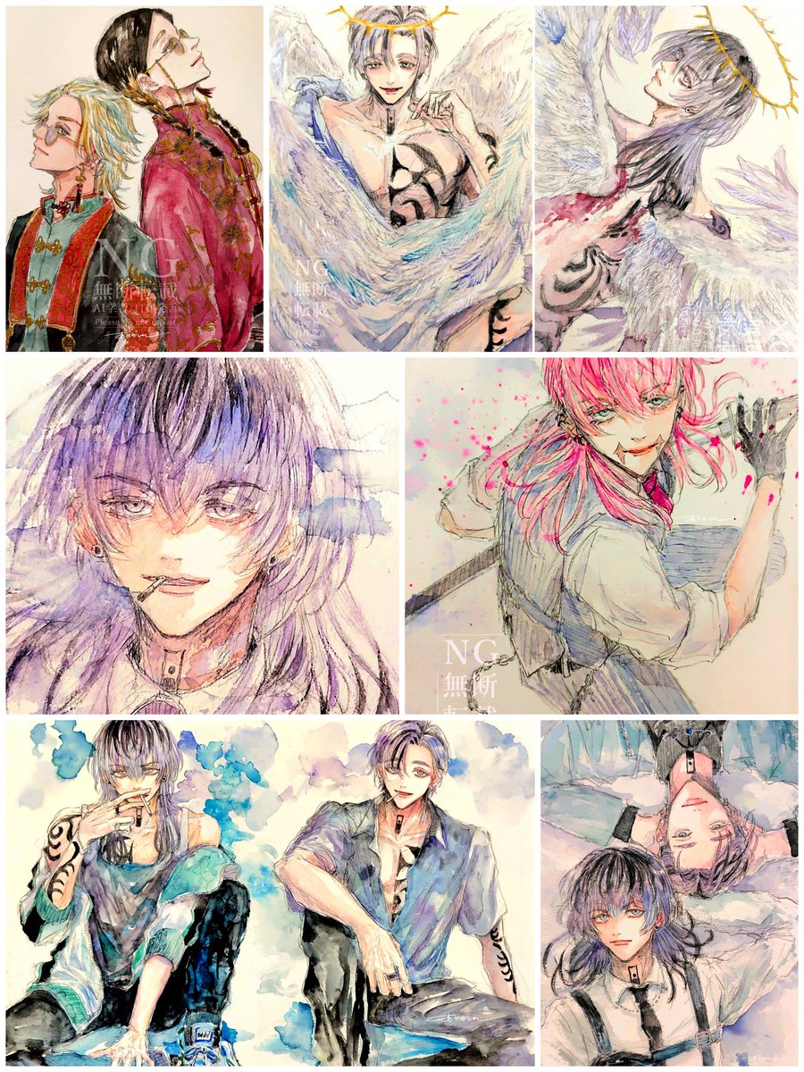 shin4haru's tweet photo. 🔖

アナログ水彩FA🎨
梵竜が大好きです
灰谷兄弟、梵天ギャルズ中心

RT優先で、余裕があれば
♡も気になった方お迎え行きます🎀

#東卍絵描きさんと繋がりたい 
#東リベ絵描きさんと繋がりたい
#東リベ好きさんと繋がりたい https://t.co/umn4rcQ32i