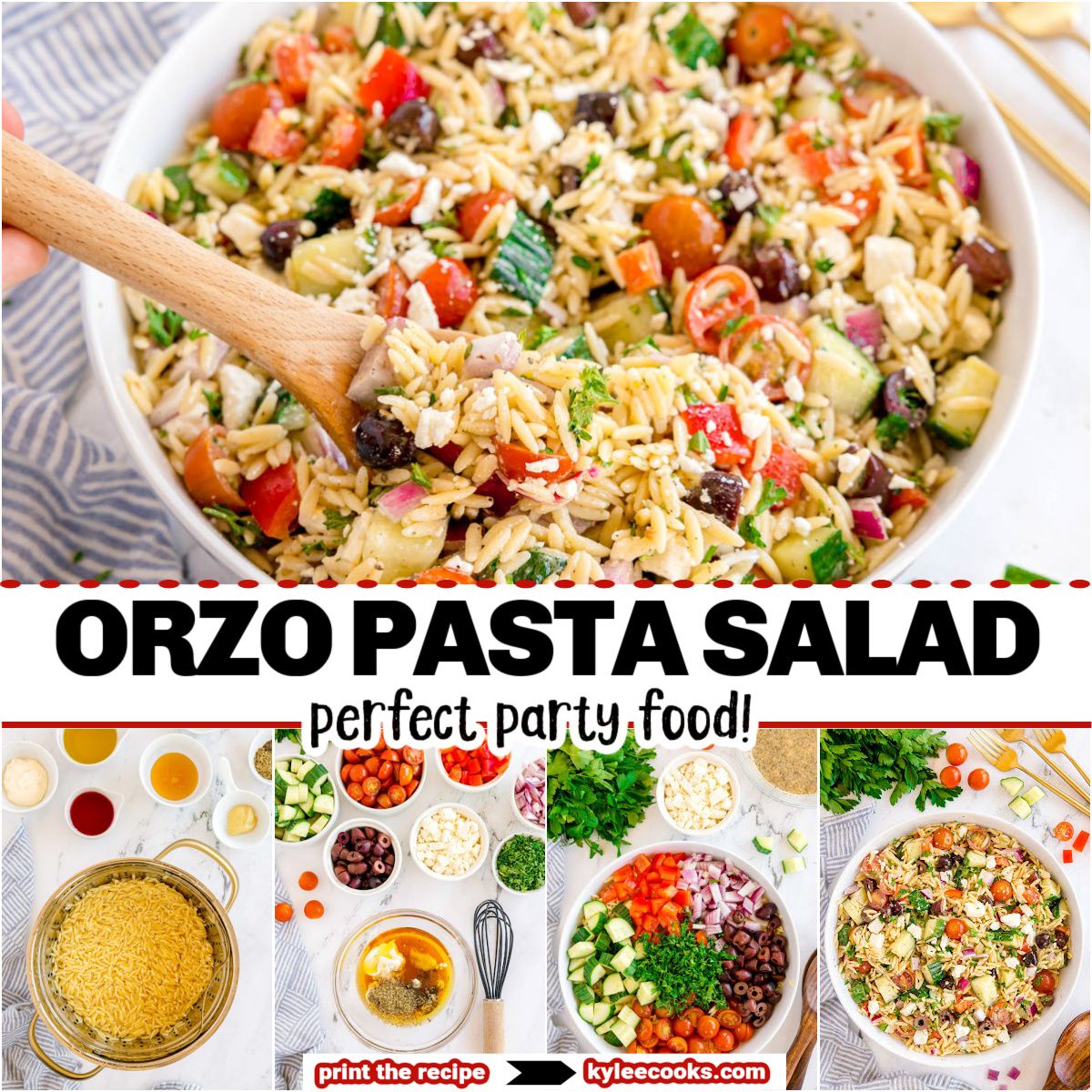kyleecooks's tweet photo. Running late and need a dinner win? This Mediterranean orzo salad has your back. Fast, flexible, and goes with whatever’s on the grill. #kyleecooks #orzosalad #easydinner https://t.co/5yfmPmDu7J https://t.co/eSf3Iqpkq5