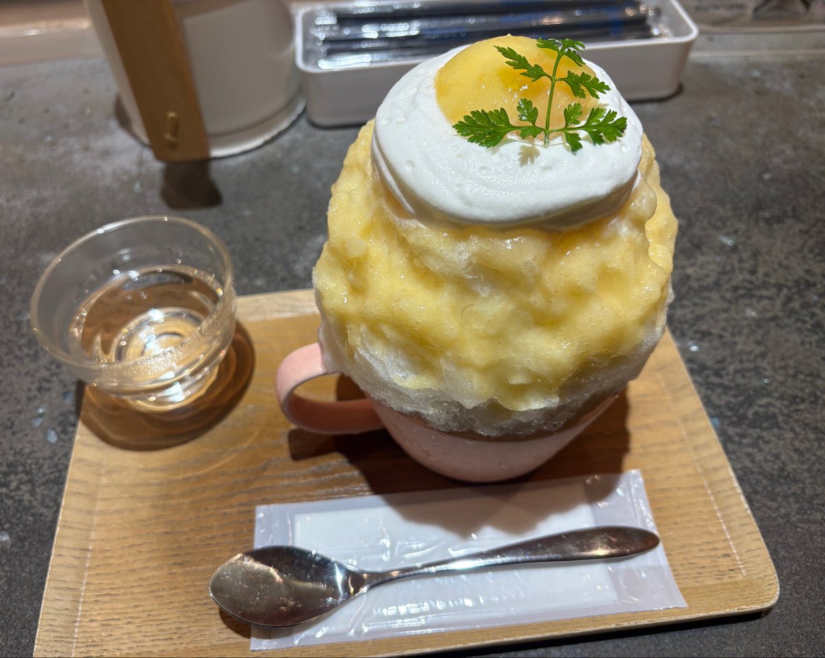 NEOCONCON_FOX's tweet photo. 久しぶりに美味しいかき氷食べた🤤 https://t.co/HsiBAbCbAI