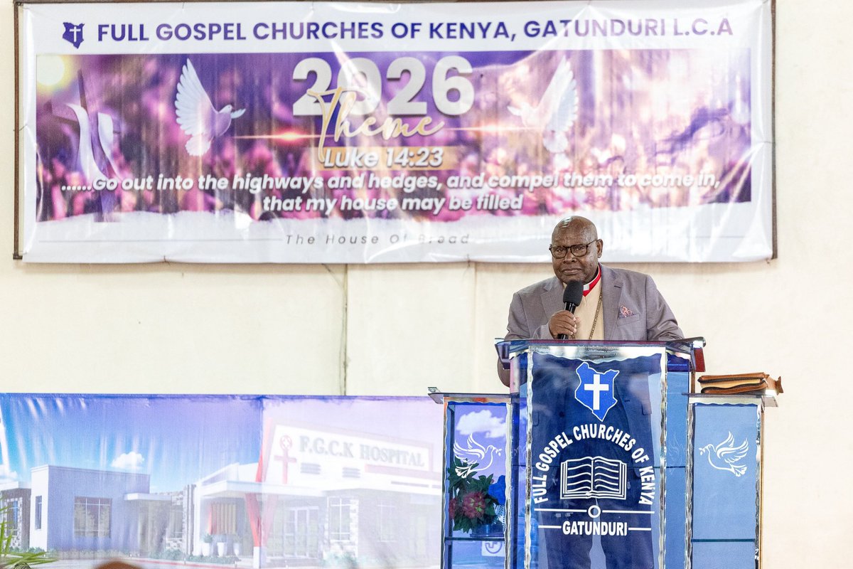 SoberaMedia's tweet photo. President William Ruto attends Sunday service at the Full Gospel Church Gatunduri, Embu County. https://t.co/NLwPIuqxil