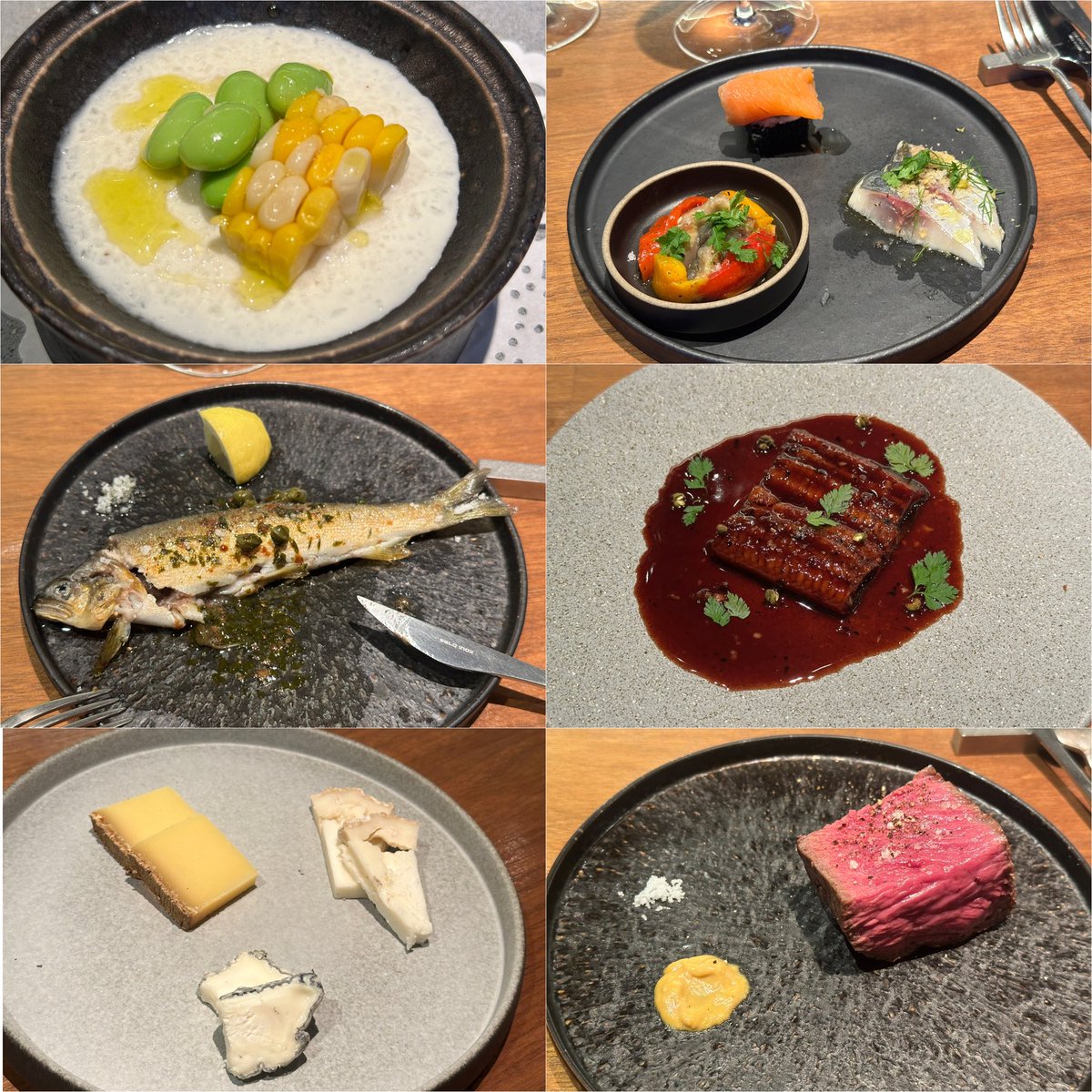 IXA260914's tweet photo. 今日はゆゆ（@you45019883 ）さん主催のワインバーNeutral（@WineBarNeutral ）さんでのロワールワイン会でした
とても美味しいチーズも持ち寄っていただいた素晴らしい会でした✨

※お料理の鮎は手をつけてから写真を撮りましたがとても綺麗で素晴らしい味わいでした😅 https://t.co/cpEjwu2Yx4