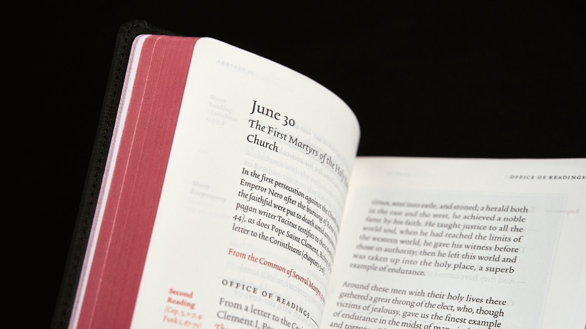 WordOnFire's tweet photo. In the new Liturgy of the Hours, Word on Fire sought to simplify and elevate the layout. 

We moved instructional elements and notations to the margins, keeping the eyes and heart focused on prayer.

Learn more: https://t.co/HPAnw20dsL https://t.co/9g0oy67ral