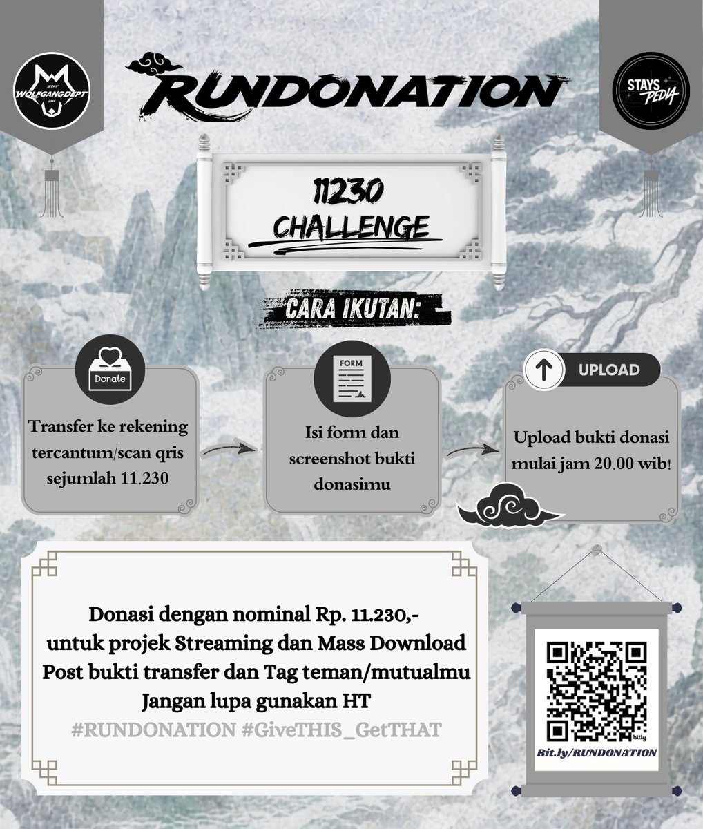 wolfgangdept's tweet photo. Hi STAY, WE'RE BACK 👋

RUNDONATION 11230 Challenge dibuka!🏁

Donasi dengan nominal Rp.11.230,- untuk project K-Digital #THIS_AND_THAT 🏁
Post setiap jam 20.00 ya, kamu bisa ikut challengenya tiap hari 💪

🏁Link donasi:
https://t.co/VcIJoZJuBs

#RUNDONATION
#GiveTHIS_GetTHAT https://t.co/JijDvZnQJq