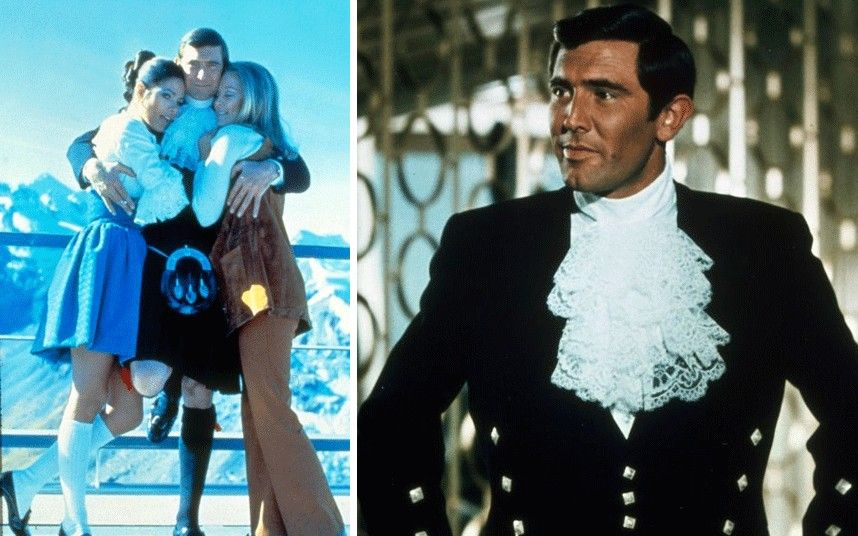 KnightErrant89's tweet photo. @SpyHards George Lazenby's Black Watch kilt from "On Her Majesty's Secret Service." Always thought the ruffles were a little over the top. https://t.co/4Sp1l78rU4