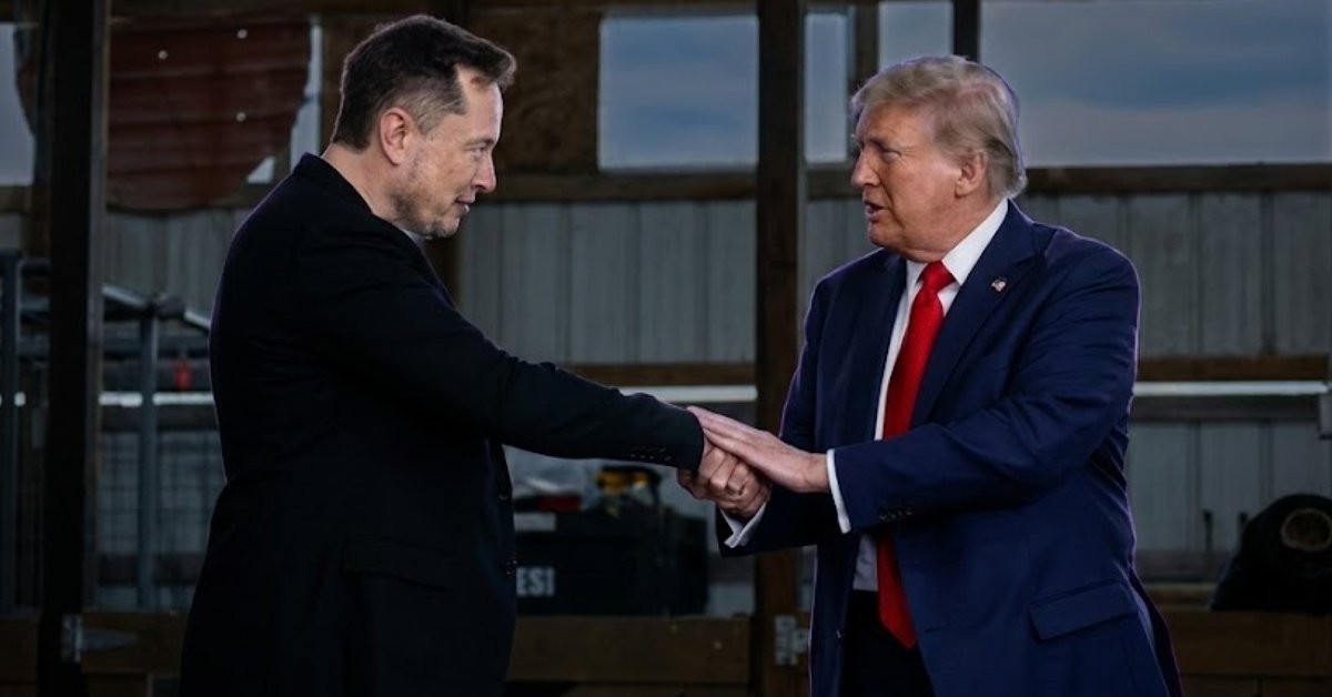 GugunGPS's tweet photo. Donald Trump berharap Elon Musk menyumbangkan saham SpaceX ke program Trump Accounts, yaitu rekening tabungan bagi anak-anak di AS. Trump optimistis Musk akan ikut berpartisipasi setelah sejumlah perusahaan lebih dulu memberikan dukungan. https://t.co/7ueSzGGaYv