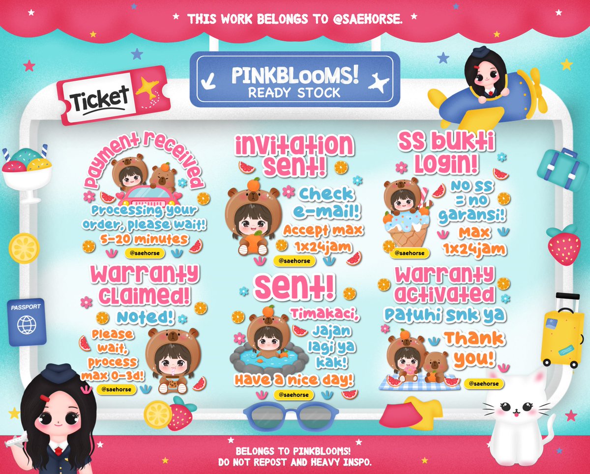 saehorse's tweet photo. ꒰ ♡ ꒱ . . help retweet?  ୨୧ 🍮🍏  ˚⸝⸝ 

a fresh batch of  𓈀 𓈒 ₊ ⟡ 🍡🌸  Sticker Pack BA (Ready Stock - 6 pack) 👛🍀 𖠗 ⊹ 1 desain untuk 1 orang, dm or reply for take 🛼⭐️ ⊹  ♡۫  mari jelajahi kedai P!nk  🥞🐰

    ⊹  ʚ 𓈒 ⋮  💌  #bealanja https://t.co/Y4WeJSQ0Hg