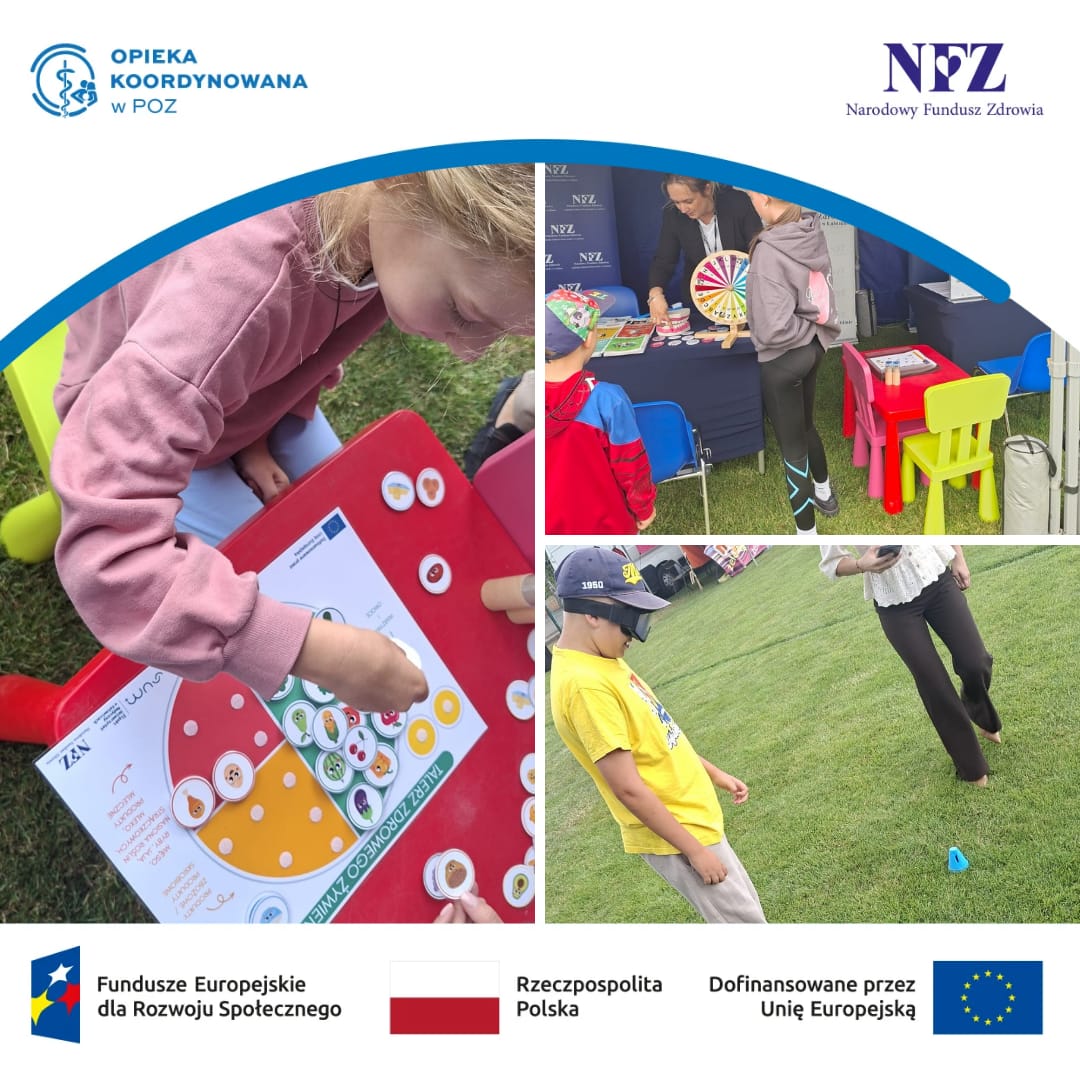 NFZ_Lublin's tweet photo. 💙Strefa zdrowia w 📍 #Dzierzkowice rozkręciła się na dobre.

👧👱Dzieci 
⤵️
🦷uczą się jak dbać o higienę jamy ustnej na fantomie
🥗odkrywają zasady zdrowego odżywiania
😎dzięki alkogoglom z #PSSE w Kraśniku wiedzą, jak alkohol wpływa na czas reakcji, koordynację i widzenie. https://t.co/IVrw8fWfZB