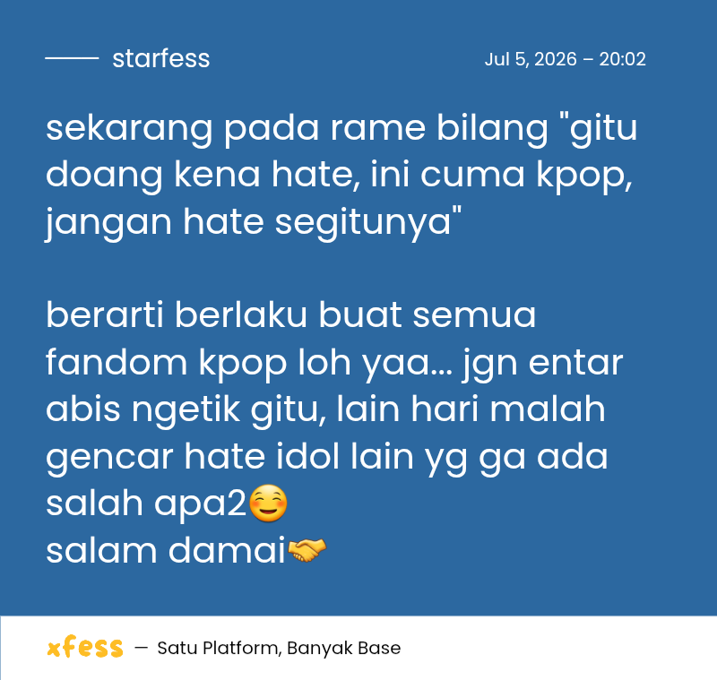 starfess's tweet photo. -star minimal lima kata
sepakat??😊 https://t.co/lAa6s2jxDL
