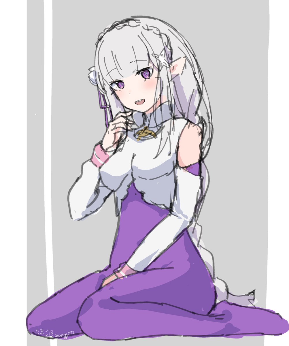 sunegg1112's tweet photo. エミリアwip https://t.co/jj8s8Y7KXE
