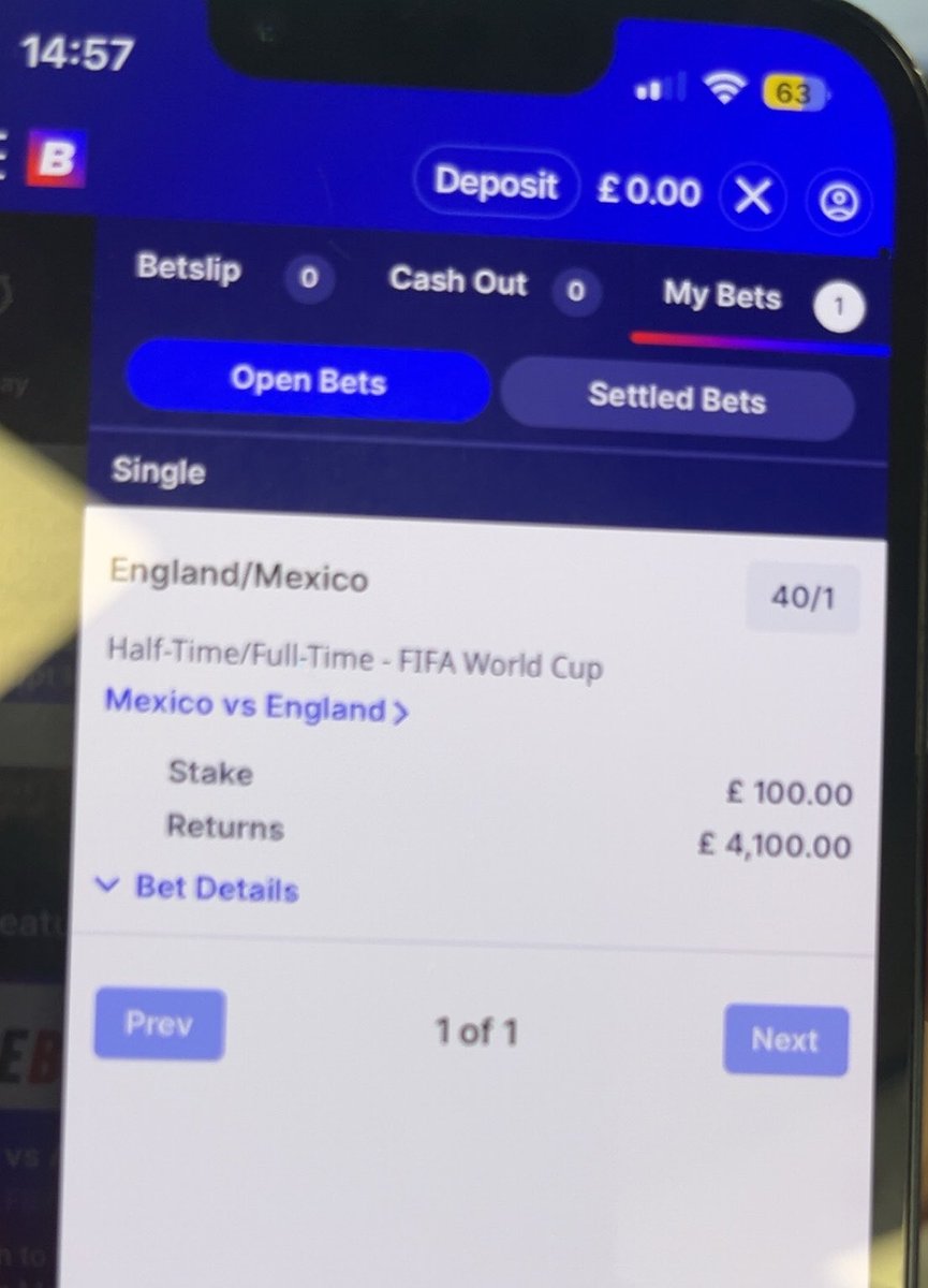 larrybriggsy's tweet photo. Matey at work on his first day showed me this bet for the England Mexico game 

Deserves the sack ? https://t.co/0dBm96YF1b
