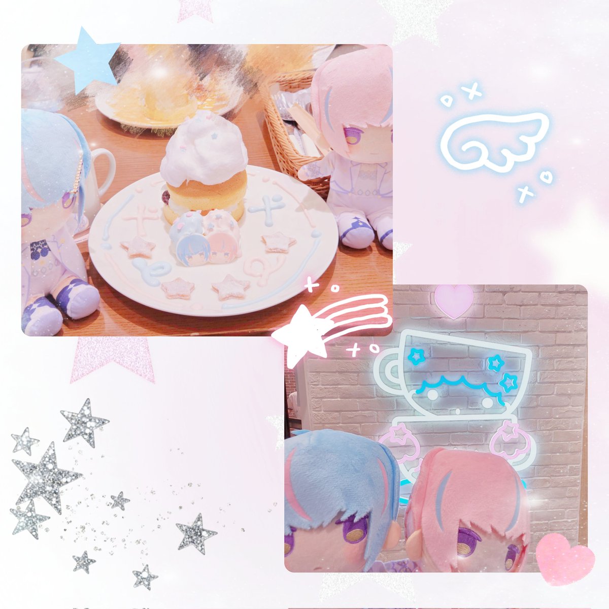 nikarakara's tweet photo. ✧︎  ✧︎  ✧︎

なお月ちゃん(@NAOnaotuki)とサンリオカフェに行ってきました︎🌟
キキララちゃんとステラ兄弟が可愛くて食べるのがもったいなかった💫

✧︎  ✧︎  ✧︎ https://t.co/z5TYThjHRz