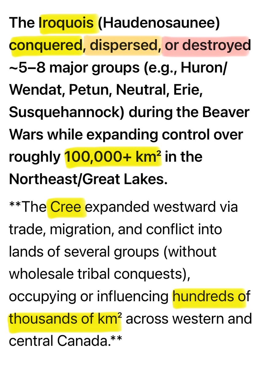 JimMcMurtry01's tweet photo. Top 4 colonizers in early Canada
1- British
2- French
3- Cree
4- Iroquois https://t.co/Dmm7YLLLJi
