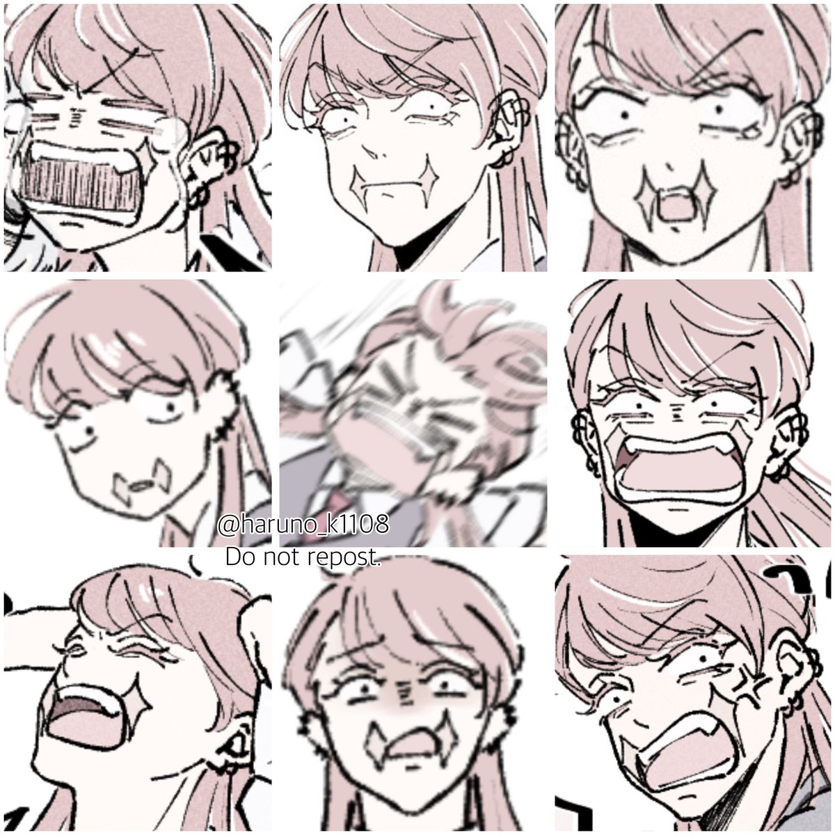 haruno_k1108's tweet photo. 友達から｢こころちゃんの描くぎゃるずまじで顔うるさいよねw特にさんずww｣って言われました。そんなことないわよ🤷🏻‍♀️ https://t.co/HrHNg3CNnO