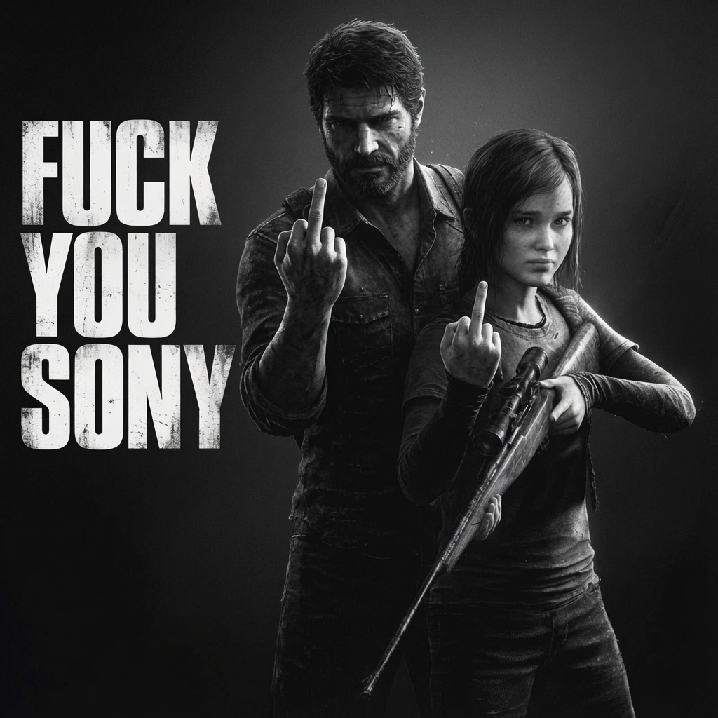 Darikania_RSP's tweet photo. New Day. @Sony and @PlayStation are still silent. This is what Joel and Ellie think of your idea of killing physical media: https://t.co/QUNCJR2yAc