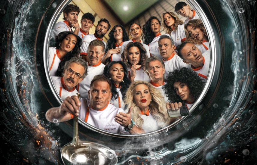 MasFarandulaOf's tweet photo. Televisa confirmó la llegada a su pantalla de #TopChefVIP, producción original de Telemundo. El reality de cocina se estrenará el próximo 27 de julio a las 7 pm a través de El Nueve, una apuesta con la que la empresa busca competir directamente frente a #MasterChefMX. https://t.co/cyjR9caz6j