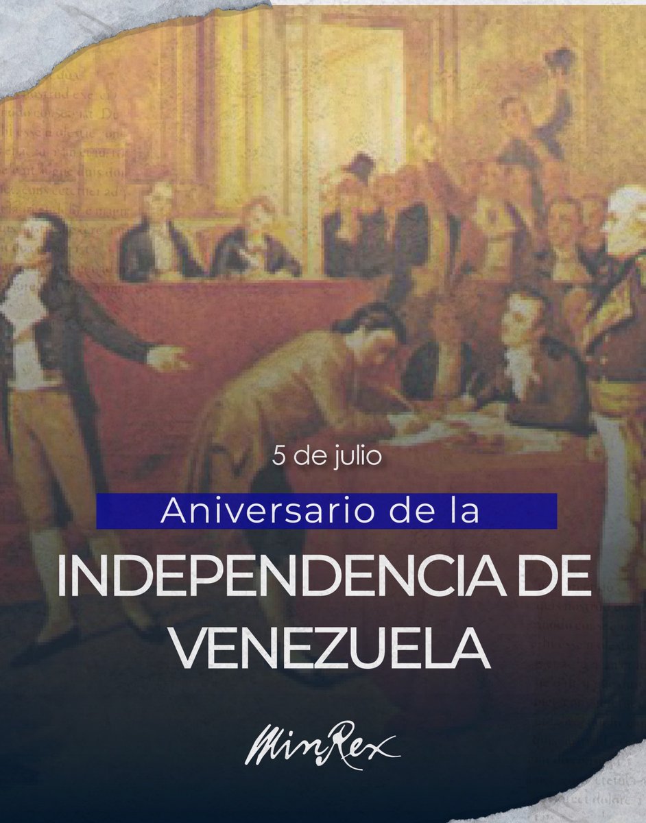 CubaMINREX's tweet photo. Felicitamos al hermano pueblo y gobierno venezolano 🇻🇪 por la celebración del 215 aniversario de su independencia.

Refrendamos nuestro compromiso de continuar fortaleciendo los vínculos de amistad y cooperación entre nuestros países. https://t.co/Eat9cnZBU3