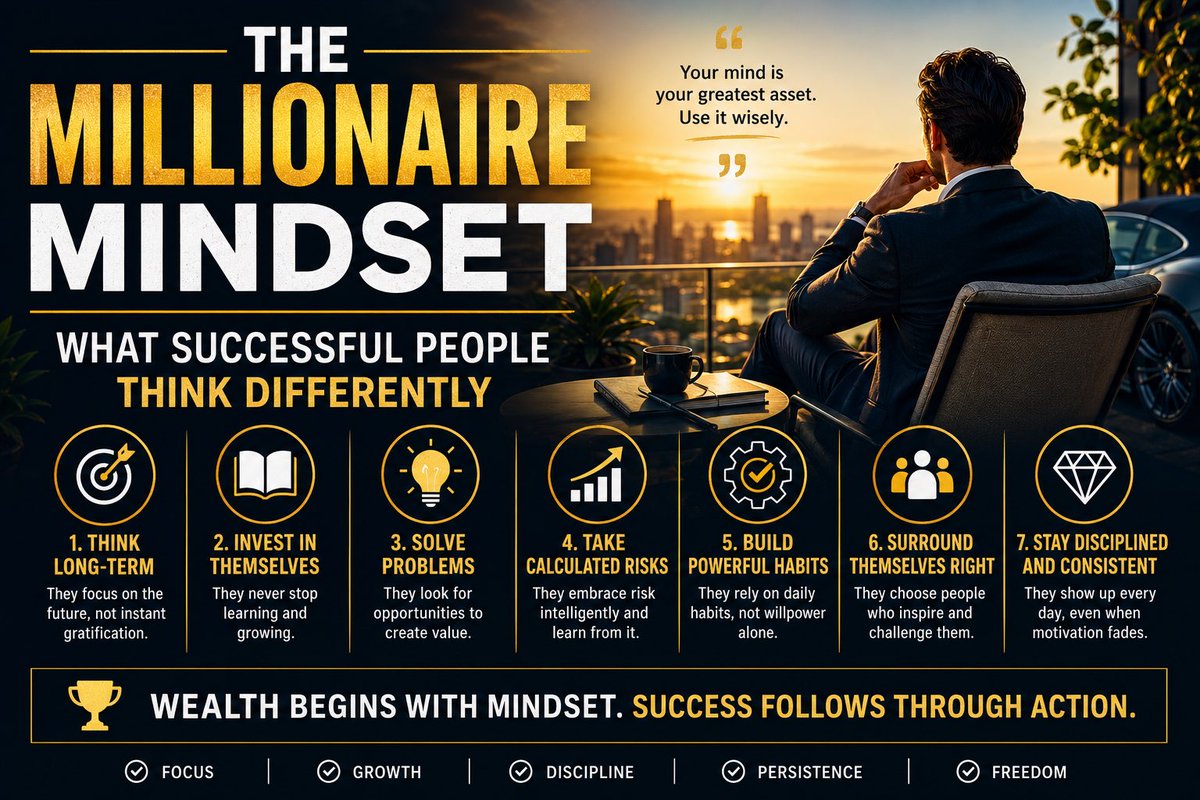 thevibelifthub's tweet photo. “The Millionaire Mindset: What Successful People Think Differently”

Full blog article ➡️ https://t.co/okWPhpEO3X

#millionnaire #mindset #success https://t.co/qKYBRZKAgz
