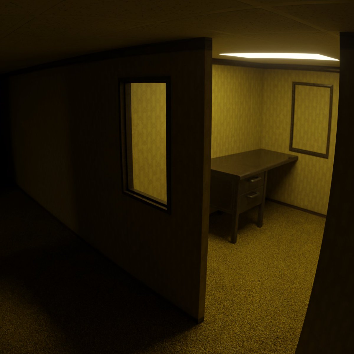 Negatiive3D's tweet photo. Been in a backrooms mood after the release.

No real purpose behind this, just having fun https://t.co/13GinAJGFl