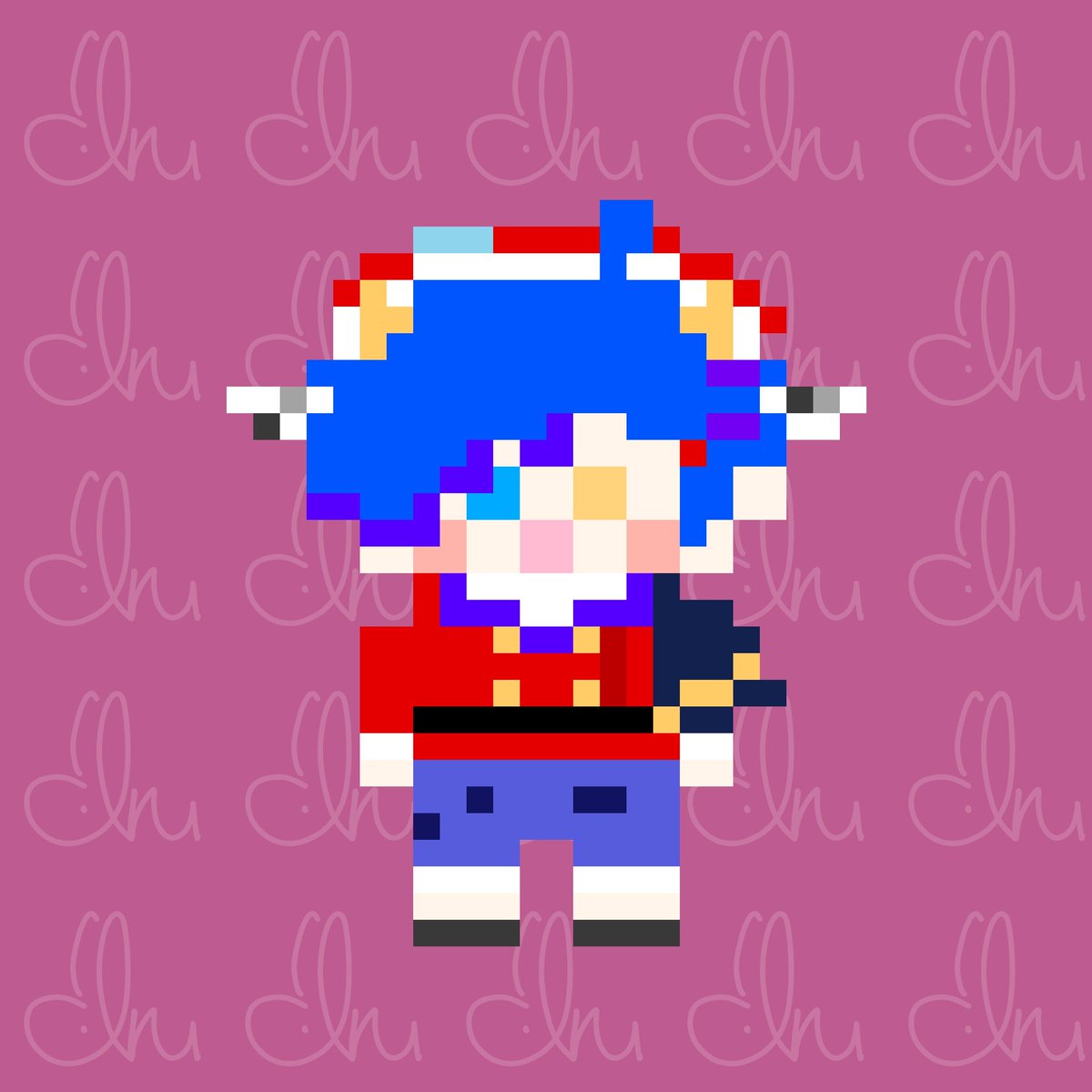 青い仔牛の星座盤 ドット絵FA描きもうした