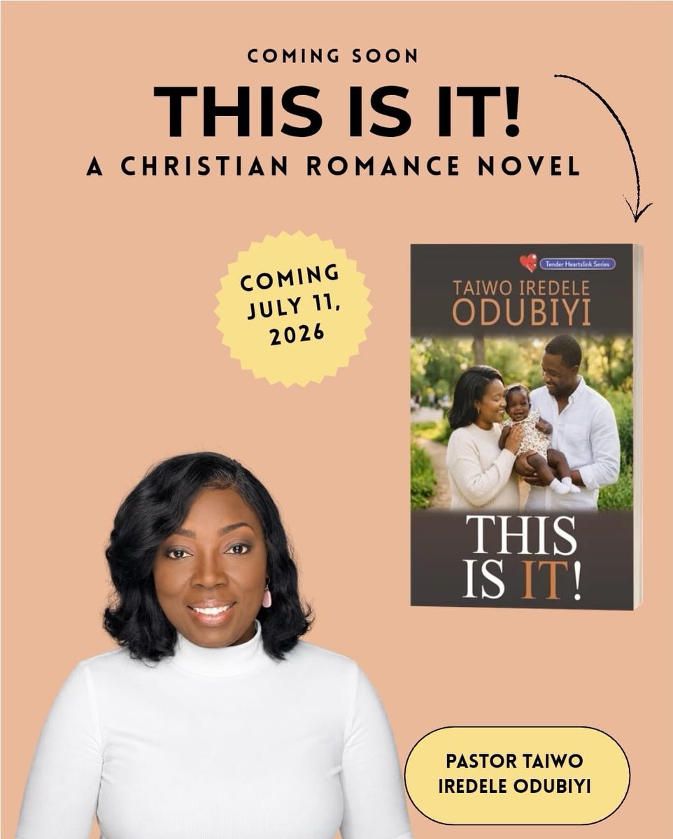 pastortaiwoodub's tweet photo. THIS IS IT!, the latest Christian romance novel by Pastor Taiwo Iredele Odubiyi, will be officially released on 11 July.

Don't wait until release day—start booking your copies early by simply sending us a DM.

Reserve your copy today!

#ThisIsIt 
#PastorTaiwoIredeleOdubiyi https://t.co/ykxnZWeTSH