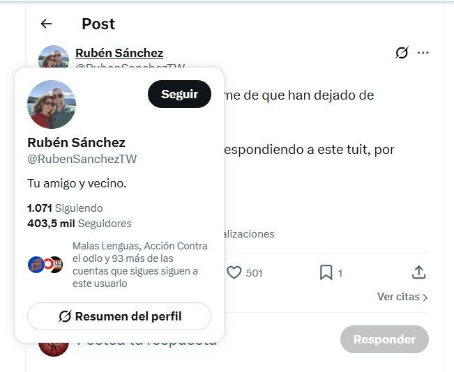Aclnari's tweet photo. @RubenSanchezTW Yo también estoy entre los afectados. Le doy. https://t.co/9lHY6fxPda