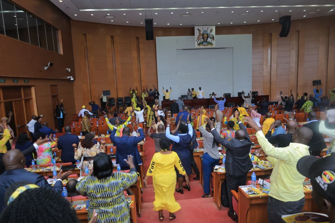 DickensOkello99's tweet photo. NRM Caucus sitting is open to the media. Follow updates from your favorite stations or ChimpReports. https://t.co/g9wKlo55bN