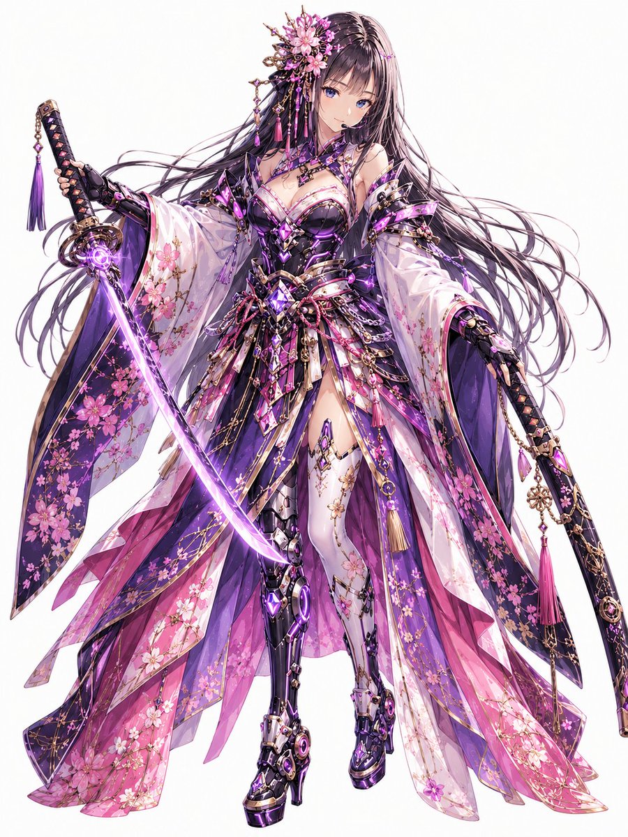 👗AI衣装デザイン図鑑👗 「侍 × 女の子 × ○○」 Megumix 