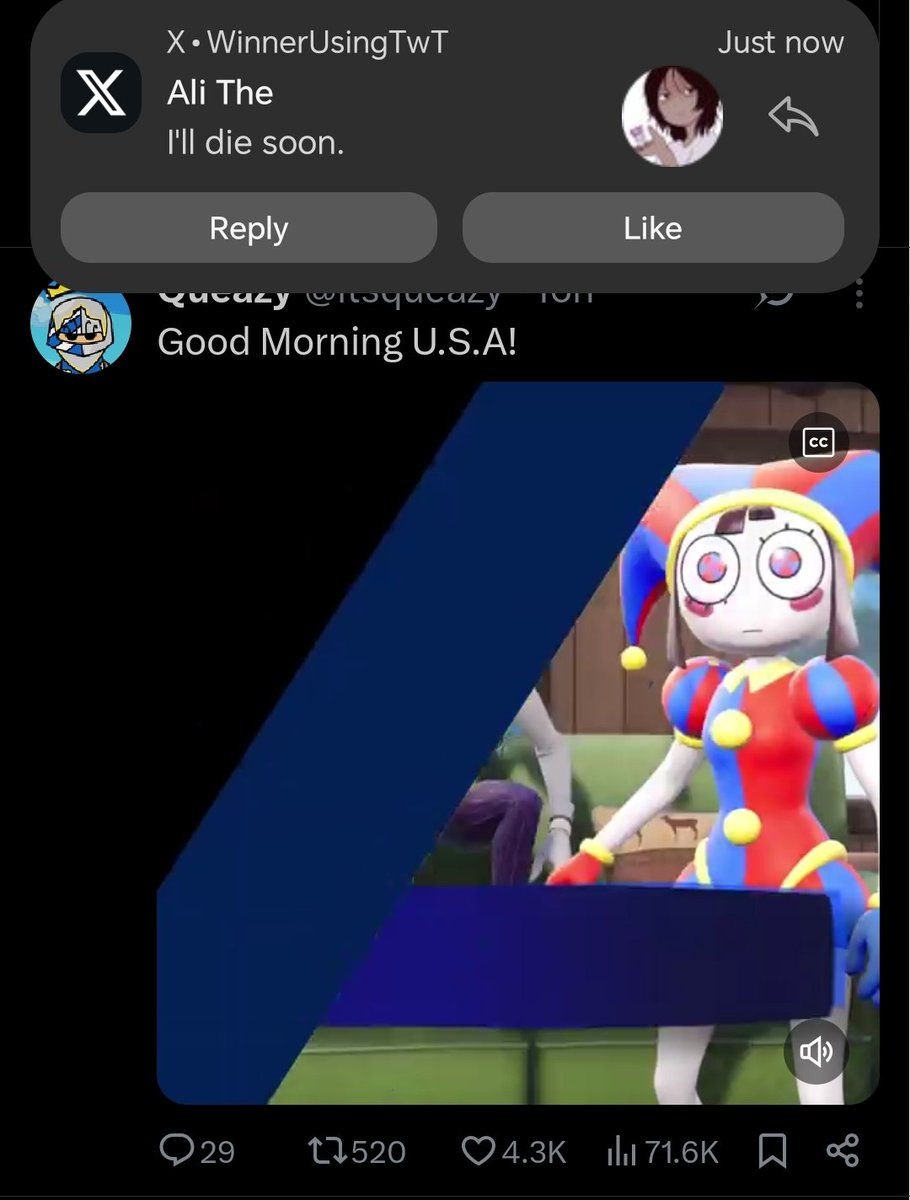 WinnerUsingTwT's tweet photo. @AlientheAli What a disturbing notification // https://t.co/ZbEq45U5xo
