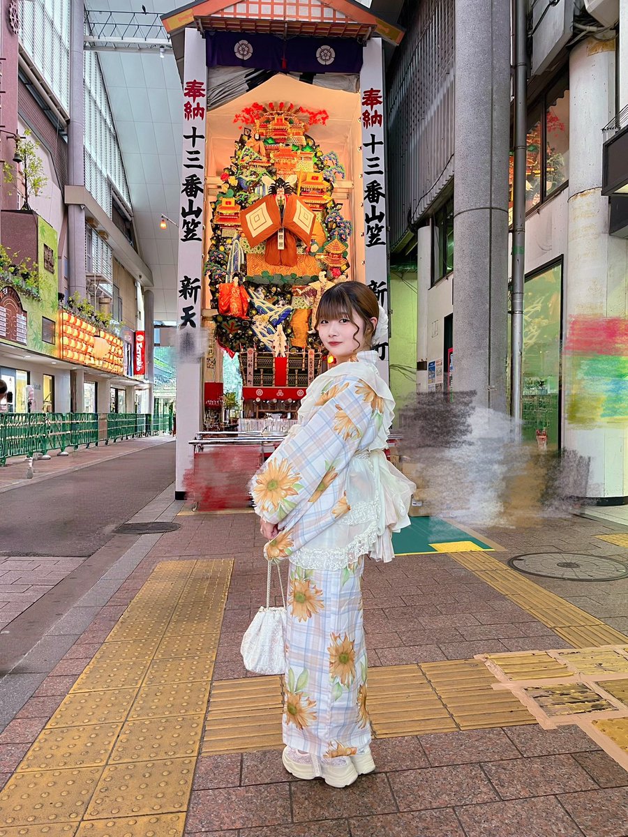 fight_rinchan's tweet photo. 浴衣の季節が来たね……かわいい？🌻.⋆𝜗𝜚 https://t.co/VxXuKn4pMw