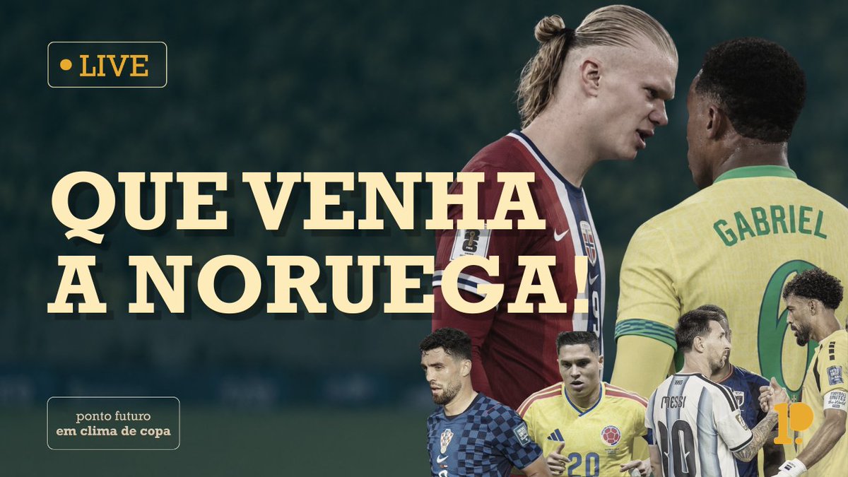 opontofuturo's tweet photo. HOJE TEM LIVE!

🕖11h

📖Pré-Jogo Brasil x Noruega 

👉@comentaristabur, @FranciscozMelo, @Fred_Perezzz e @dvbjesus 

Assista aqui: https://t.co/RSQ7izQmr9 https://t.co/zy99yxqhMM