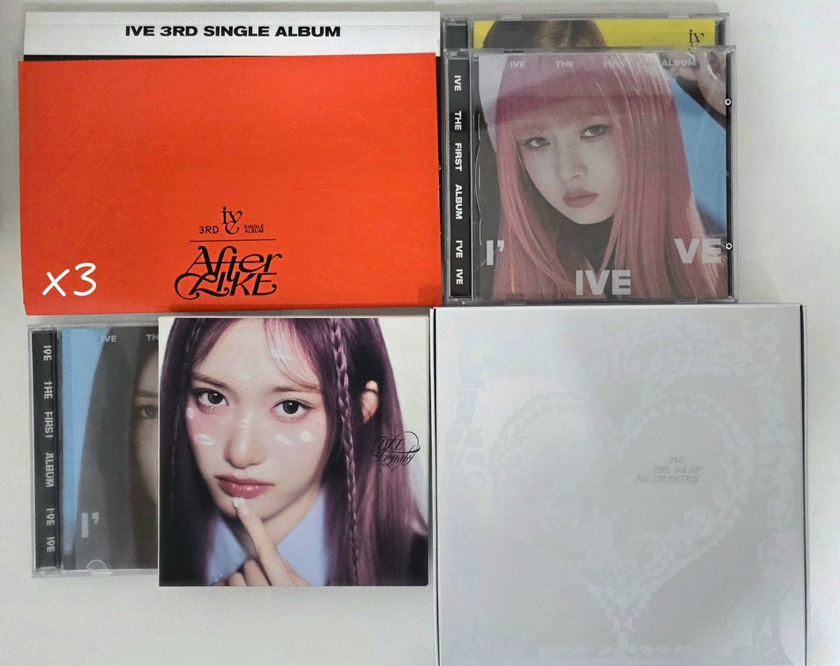 my0_411's tweet photo. 아이브 개봉앨범 일괄 판매
2.0
cu-2500~
포카X/스크랩 한 앨범O
ive 일레븐 러브다이브 애프터라이크 아이엠 엠파시 쥬얼앨범 안유진 가을 레이 장원영 리즈 이서 yujin gaeul rei wonyoung liz leeseo https://t.co/sjn7HUMsTW