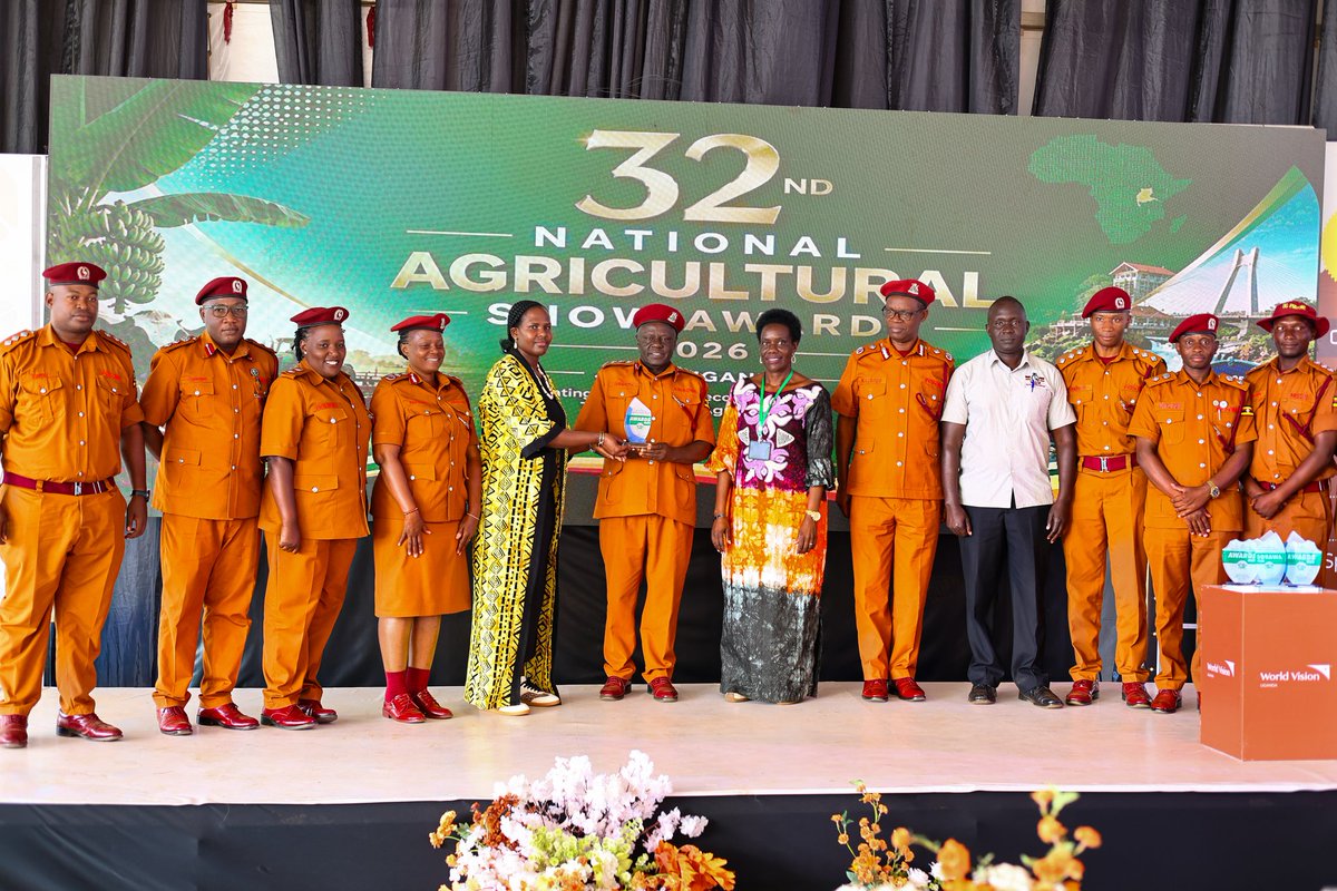 UgandaPrisons's tweet photo. BREAKING NEWS

Uganda Prisons Service has emerged as the Best Overall Winner at the 32nd National Agricultural Show 2026 in Jinja City, also taking home awards for Best Livestock Demonstration Institution, Best Innovative Institution and Best Farmer Field School. https://t.co/4FBUu934wJ