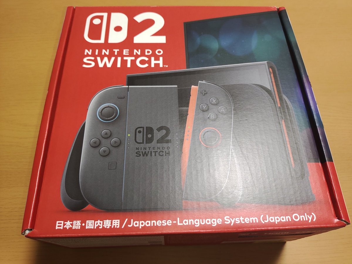 oRange_Trophy's tweet photo. 値上げ前に滑り込みで買ったSwitch2をやっと開封
専用ソフトはまだ持ってない https://t.co/kOmNPThe8M