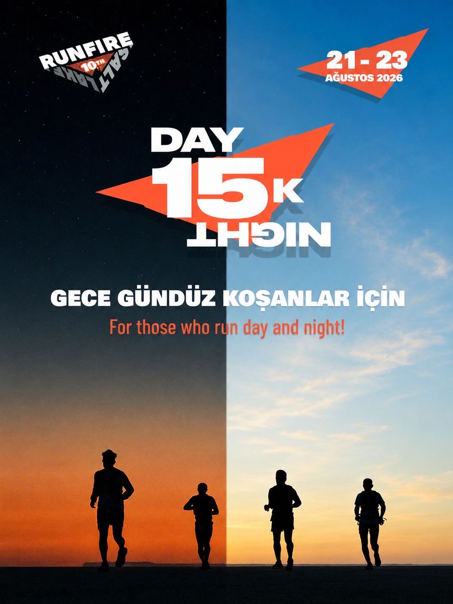 uzunetap's tweet photo. 🌙 Gece.
⚡ Aynı parkur, bambaşka bir deneyim.
15K Day&Night ile sonsuz beyazlığın iki yüzüyle tanış.
📌 Şimdi kayıt ol.
👉 https://t.co/lDGcOlW1Sf
📅 21–23.08.2026
📍 Aksaray – Eskil, Tuz Gölü
#RunfireSaltLake #UltraTrail #NotForEveryone #Uzunetap https://t.co/KaYdylKDla