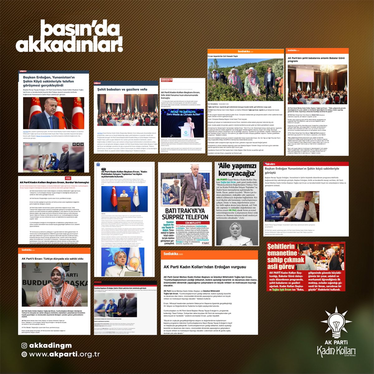 AKKADINGM's tweet photo. Bu hafta basında AK Kadınlar! 📸 📰

https://t.co/N2gEWWoHdQ

https://t.co/0WTyv755TW

https://t.co/fPK8Fueqdy https://t.co/y4iqr1kppe