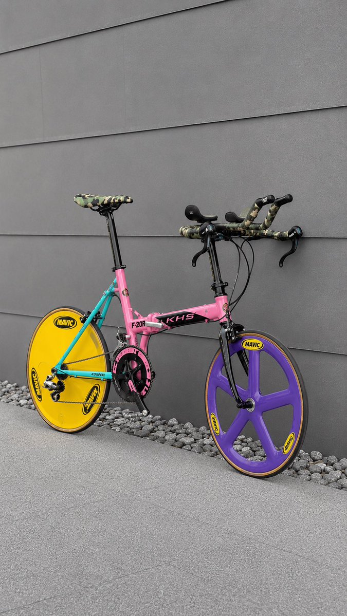 Closingwork_NY's tweet photo. KHS F-20RCに
エアロカウルを装備。
欠点は折り畳めなくなりました。
#aiCustombikebuild
#aiミニベロカスタム
#DreamBike
#ミニベロ
#KHS
#F20RC https://t.co/Tn4ujf5iUx