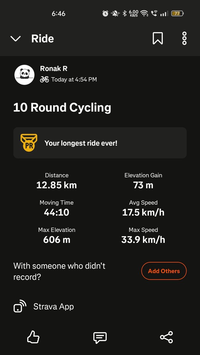 ronakrahane's tweet photo. Back on a bicycle after years.

The last time I cycled regularly was during my school days.

Day 2. 12.85 km. It feels good to be back. https://t.co/qoRiRzZs32
