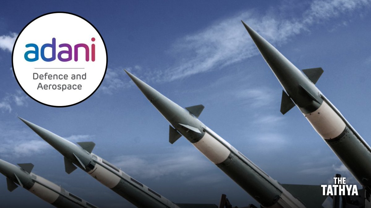 _TheTathya's tweet photo. Adani Defence Lays Foundation for South Asia's Largest Private Missile Manufacturing Ecosystem 🇮🇳🔥

Adani Defence & Aerospace has laid the foundation stone for a ₹2,500 crore missile and propellant manufacturing facility in Shivpuri, Madhya Pradesh, creating South Asia's largest private-sector missile ecosystem.

> The facility will manufacture medium and long-range missile systems, composite propellants, TNT and explosive-grade materials under one integrated ecosystem
> It will be the first private-sector complex in South Asia to bring raw materials and mission-ready missiles under one roof
> The project will be developed with an investment of ₹2,500 crore over the next three years
> Around 5,000 direct and indirect jobs will be created, while more than 50 MSMEs will become part of the defence manufacturing supply chain
> Together with Adani Defence's Gwalior facility, Shivpuri will form a major defence manufacturing hub for indigenous weapons systems
> Adani Defence has already delivered 2,000 Light Machine Guns to the Indian Armed Forces, completing the programme 11 months ahead of schedule

👉 The project marks another major step towards Aatmanirbhar Bharat, expanding India's indigenous missile manufacturing capabilities and strengthening its position as a global defence production hub.

📌 Follow @_TheTathya for more such updates.
