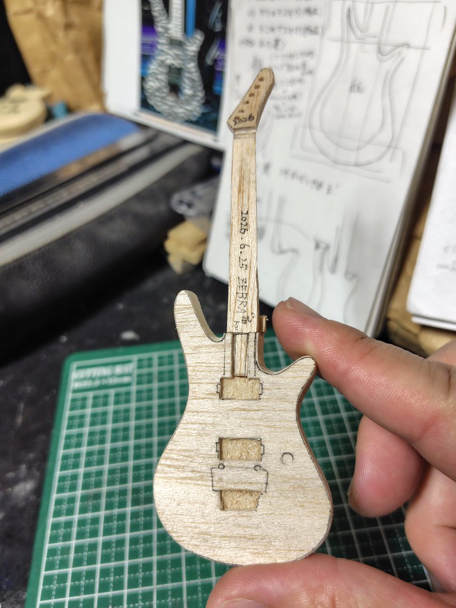 YAMAHA MG-MⅢミニチュア ボディ成形完了しました✨ まず🦓Prototype