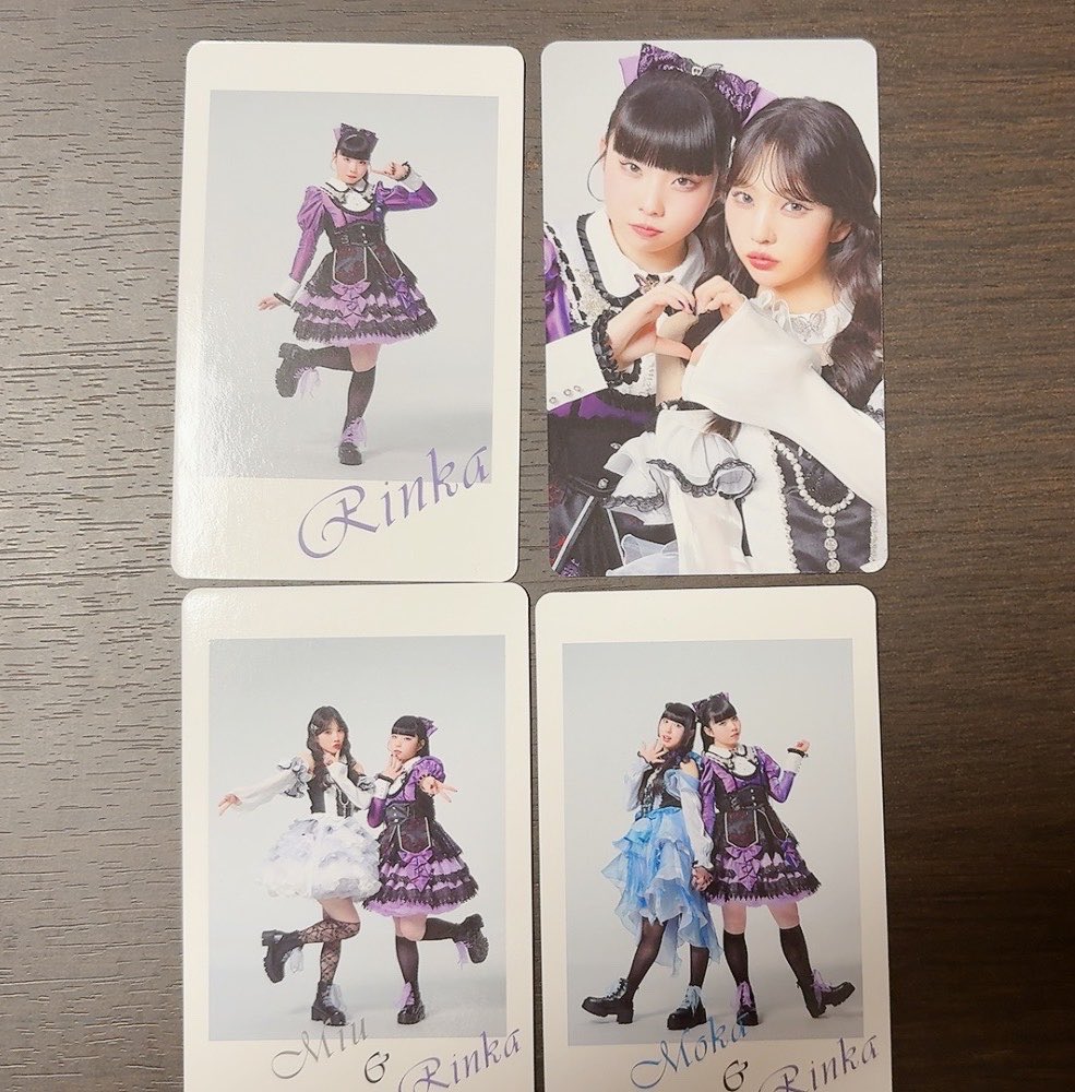 miduna_sg's tweet photo. @1

ファントムシータ 交換 ふぁんとむ♡らんど

トレカ
譲：画像1枚目
求：画像2枚目以外の凛花

めじるしチャーム
譲：まーさ、ぐるめ
求：しおん、凛花

大阪、名古屋、羽田にて手渡し可能です
宜しくお願いいたします！ https://t.co/SVLOoB4alX