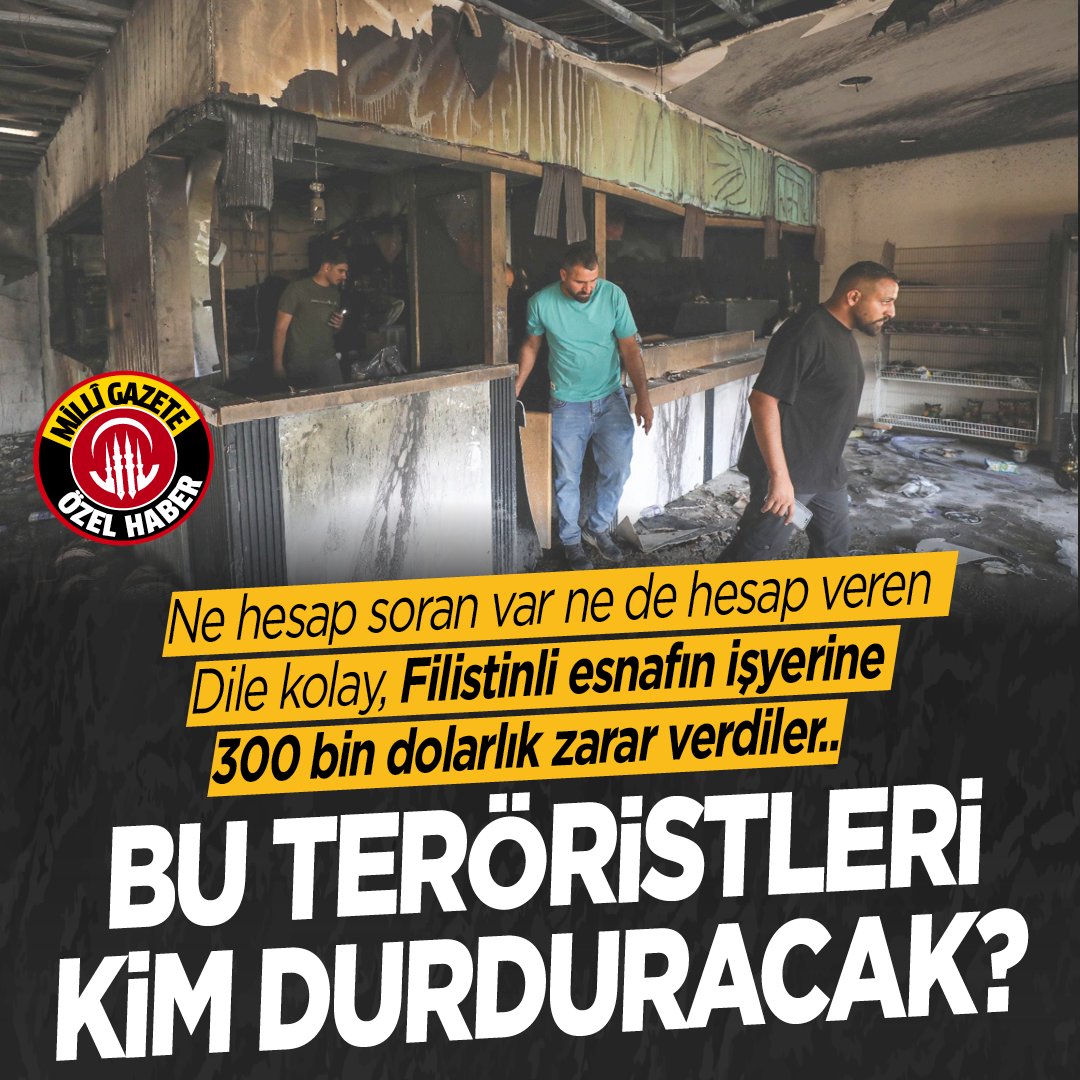 milligazetecom's tweet photo. 💥Ne hesap soran var ne de hesap veren Dile kolay, Filistinli esnafın işyerine 300 bin dolarlık zarar verdiler.. Bu teröristleri kim durduracak?

🔔Haberin detayları için tıklayın ⤵️

https://t.co/6a7HcN6JN7 https://t.co/vz0gQT0DJp