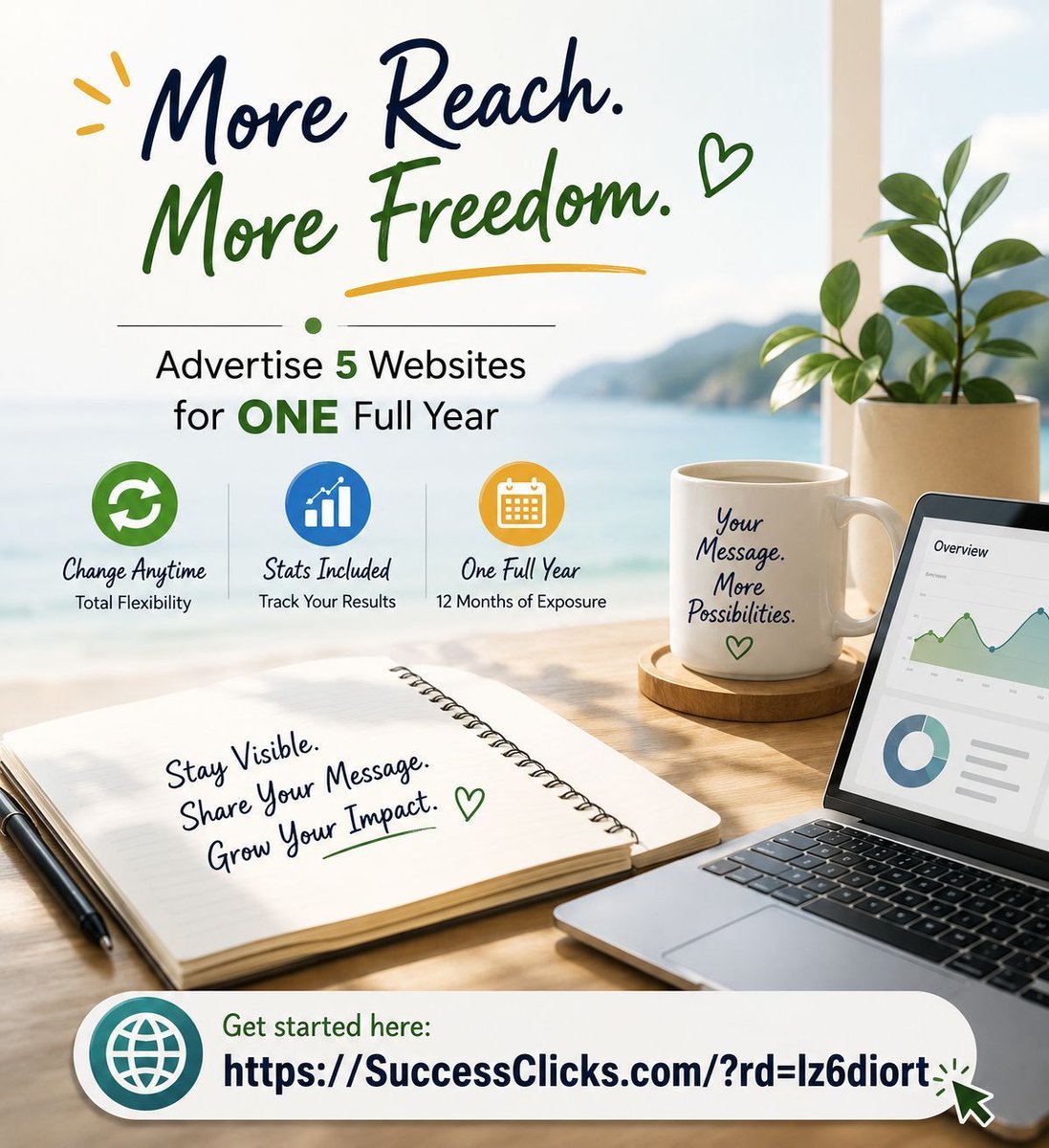 DanoEnterprises's tweet photo. 🚀 Promote up to 5 websites for one full year with one affordable advertising package.
Learn more: https://t.co/20aVouP3UP 

#AffiliateMarketing #WebsitePromotion #OnlineMarketing #Traffic #DigitalMarketing #SmallBusiness #Entrepreneur #SuccessClicks #WorldProfit https://t.co/fCMmVnm759