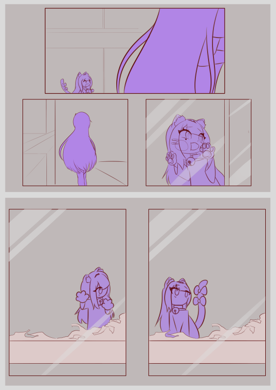 Roky9_9's tweet photo. "Cuteness Aggression Took Over..." — Part 2 

Chapter 3 page 1-4 

#MichiMochiArt #Noombart #Vtuberart #fancomic #fanart #comic https://t.co/7xTKbYoTpP